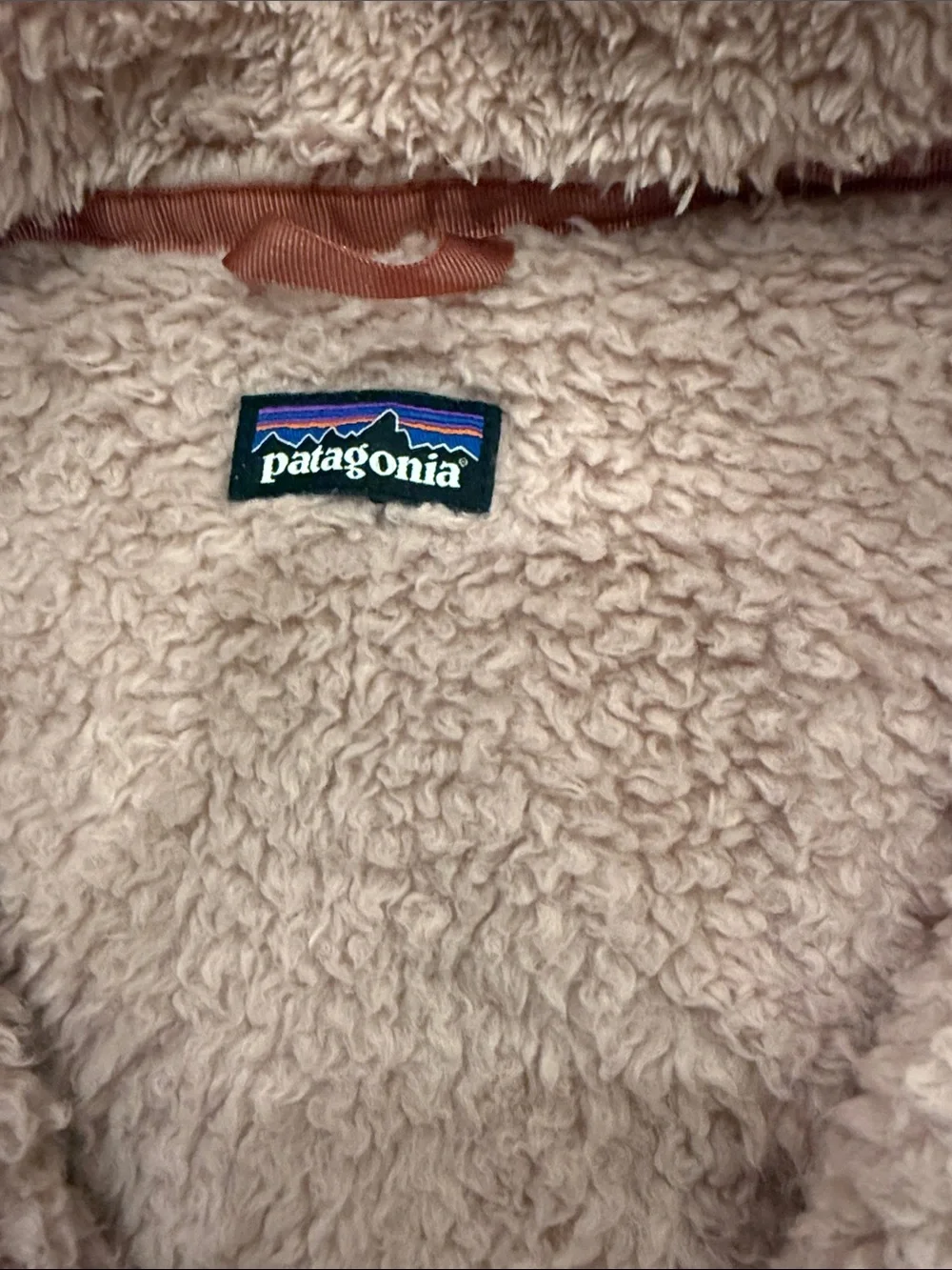 Patagonia Kids Dusty Rose Puffer-Style Fleece Pullover